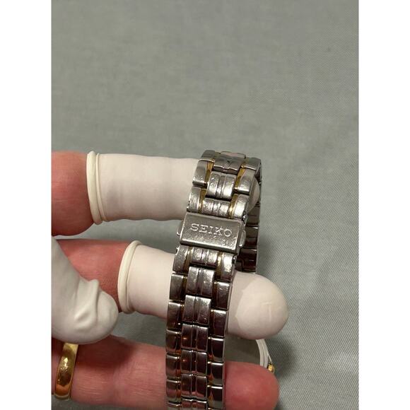 Vintage Seiko 7N32-0AK0 Quartz Watch – Rare Midnight Blue Sunburst Dial - 36mm - Picture 10 of 12